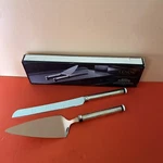 Lenox Piano Silver Pleated 2 Pc Dessert Set Stainless Steel 858515. Fixed Price $39.99.