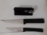 Rada Cutlery G236 Paring Plus Sharpener Gift Set Black Handle Made Usa. Fixed Price $26.99.