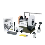 Tormek T-4 Bushcraft Sharpening System W/ KJ-45 Centering Knife Jig. Fixed Price $667.00.