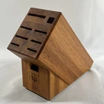 Wusthof 9 Slot Knife Block Countertop Centered Logo Trident Wooden. Fixed Price $9.99.