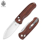 Kizer Drop Bear Edc Folding Pocket Knife Nitro Steel Blade Wood Handle V3619A6. Fixed Price $69.00.