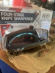Acero/winco KSP4 Stage Knife Sharpener Black/blue Nwt. Fixed Price $17.00.