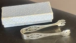 Vintage Sterling Silver Sugar Cube Tongs 14.7 Grams Pierced Handle Claw Foot. Fixed Price $42.95.