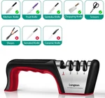 5-IN-1 Knife Sharpener 4 Stage With Cut-resistant Glove, Quickly Sharpens & R.... Fixed Price $26.95.
