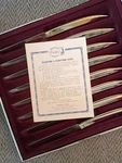 Set Carvel Hall High Quality Stainless Steel Steak Knives Made Usa With Box. Fixed Price $24.00.