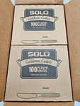 New Solo Knives GBX6KW 0007 - Packs Of 100 White Guildware 1,000. Fixed Price $150.00.