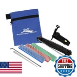 Dmt Adeluxe Aligner Kit, 3 Diamond WHETSTONE/1 Serrated Sharpener. Fixed Price $92.87.