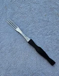 Vintage Cutco 1726 Jg Turning 3 Prong Fork Dark Brown Swirl Handle 11". Fixed Price $15.99.
