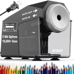 Afmat Electric Pencil Sharpener, Fast & Hands-free, 10K+ Uses, 5 Nibs, Fully .... Fixed Price $64.08.