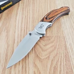 Browning Lockback Folding Knife 3.5" Stainless Steel Blade Pakkawood Handle. Fixed Price $23.99.