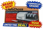 Chef's Choice Edge Select 2100 Commercial Diamond 3 Stage Knife Sharpener Bnib. Fixed Price $449.99.
