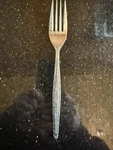 1 Interpur INR3 Stainless Steel Dinner Fork Border Roses 7.5 Burnished. Fixed Price $9.95.