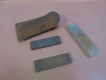 Vintage Lot Of Three Honing Stones With Leather Case. Fixed Price $14.95.
