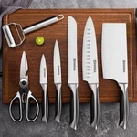 Gooda Premium Quality Kitchen Knife Set Ultra Sharp Stainless Steel Blade 9 Pcs. Fixed Price $187.00.