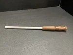 12 Inch Ceramic Honing Rod With Wooden Handle. Fixed Price $19.99.