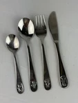 Zwilling J.a. Henckels Twin Kids Bino 4 Piece Silverware Set Flatware W/ Box. Fixed Price $12.50.