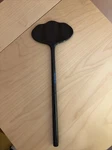 Vtg 80S Copco Black Melamine Rippled Wavy Spoon Kitchen Utensil Taiwan 2530-51. Fixed Price $9.99.