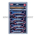 King 7PC Stubby Combination Wrench Open Ring Spanner Set, Metric, Hand Tool, New. Fixed Price $16.95.