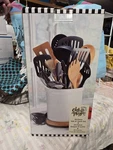 Chef Philippe 20 Piece Tub Of Tools Set In Ceramic Crock By Tabletops Unlimited. Fixed Price $34.00.