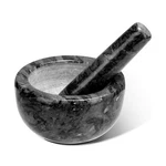 Tera Marble Mortar And Pestle Set Small Bowl Solid Stone Grinder Spice Herb G.... Fixed Price $27.48.