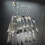 Gorham Meredith 18/8 Stainless Silverware Flatware Set 58 Pieces. Fixed Price $150.00.
