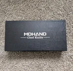 Mdhand 8PCS Kitchen Chef's Knife Set Damascus Pattern Stainless Steel. Fixed Price $35.00.