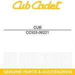 Cub Cadet 925-06221 Hour Meter Rzt Sx XT1 XT2 GX54 LT54 L46 L42 GT54. Fixed Price $182.63.