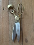 Pottery Barn Vintage Tailor Shears Featuring Brass Handles Steel Blades. Fixed Price $27.00.