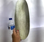 Simply Designz Aluminum Silver Glittery Tray 16.5" Long High End J710. Fixed Price $69.83.