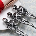 Skeletal Knife, Fork, Spoon Stainless Steel Kitchen Eating Utensil Set. Fixed Price $25.00.