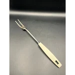 Vtg Ekco Usa Meat Fork Carving Two Prong Stainless Steel White 13" As Is. Fixed Price $12.25.
