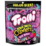 Trolli Sour Brite Crawlers, Very Berry, Gummy Worms, 28.8 Oz Resealable Bag. Fixed Price $11.98.