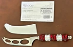 New Pampered Chef Silver Beaded Cheese Knife Stainless Steel With Cover 2816. Fixed Price $22.50.