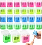 Hjhfmy Manual Pencil Sharpeners 24 Pack, Dual Hole Small Red. Fixed Price $11.99.