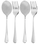 Serving Spoons & Large Forks Set (4 Pack, 2 Of Each). Fixed Price $16.98.
