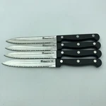 Ronco Showtime Six Star #14 Stainless Steel Kitchen Black Steak Knife Set Of. Fixed Price $15.38.