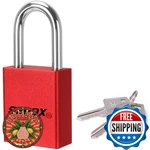 Sepox Ultra-durable Anti-rust Outdoor Padlock Red Aluminum 38MM 1-1/2" Long Sha. Fixed Price $24.69.