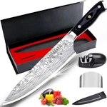 Super Sharp Professional Chef's Knife With Finger Guard And. Fixed Price $50.52.