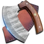 Alaskan Ulu Knife With Sheath - Handmade Damascus Steel Knives Perfect .... Fixed Price $60.31.