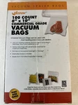 Weston Vacuum Sealer Food Bags, 6" X 10", Pint Size, 100 Count, Transparent. Fixed Price $24.99.