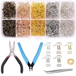 5 Colors Earring Hooks Kit Hypoallergenic Wires And 1000PCS Jump Rings Fo.... Fixed Price $18.42.