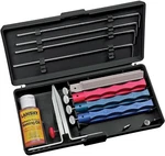 Open Box* Lansky Sharpening Tool Universal 4 Stone System Lkunv Red, Size. Fixed Price $30.99.