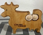 Chicago Cutlery Wooden Cow Knife Sharpener Vintage Solid Silhouette Manual. Fixed Price $8.47.