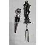 Vagabond House Decorative Barware Set Silver Wine Stopper Fork Classic 2439. Fixed Price $9.21.