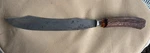 Antique Antler Handle Carving Knife Oberhauser, Boston Mass 14-1/2" Long 1890S. Fixed Price $125.00.