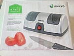 New Linkyo Electric Knife Sharpener Original Box Kitchen Utensils. Fixed Price $10.00.