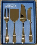 Mikasa Bravo 5310122 18/10 Stainless Steel 4PC Cheese Serving Set New. Fixed Price $24.95.