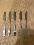 Cambridge Stainless Steel Butter Spreaders Set Of 5 Flatware Knives. Fixed Price $13.85.