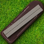 Eze-lap Diamond Sharpening Stone 400 Medium Grit Fishhooks Groove Leather Pouch. Fixed Price $29.99.