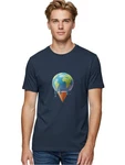 World-ice-cream-cone Mens Graphic Tee, 100% Cotton, Casual Summer Wear. Fixed Price $23.00.